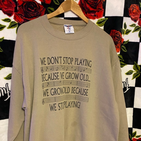 We don’t stop playing sweatshirt SZ XL - Picture 3 of 6